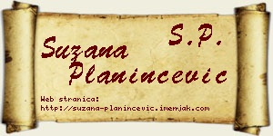 Suzana Planinčević vizit kartica